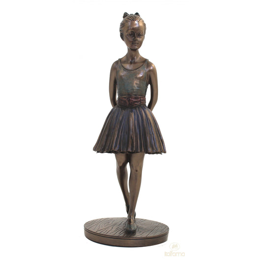 Kis balerina – bronz bevonatú szobor