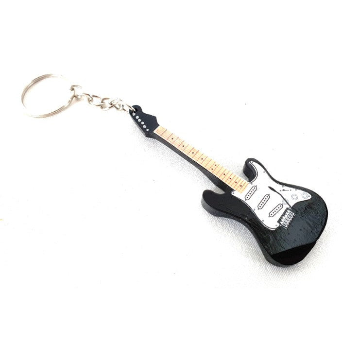 Kulcstartó - fekete elektromos gitár