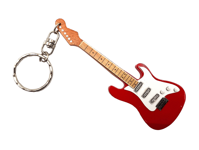 Kulcstartó - gitár - Dire Straits - Mark Knopfler, mahagóni - MODIANO