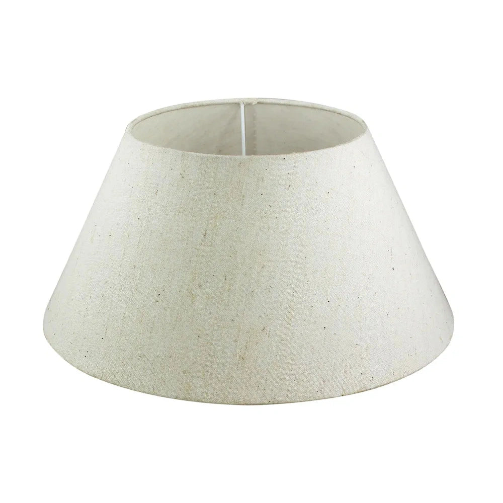 Lámpaernyő, juta/műanyag/vas, Ø: 20/36cm, M: 17cm, E27-hez