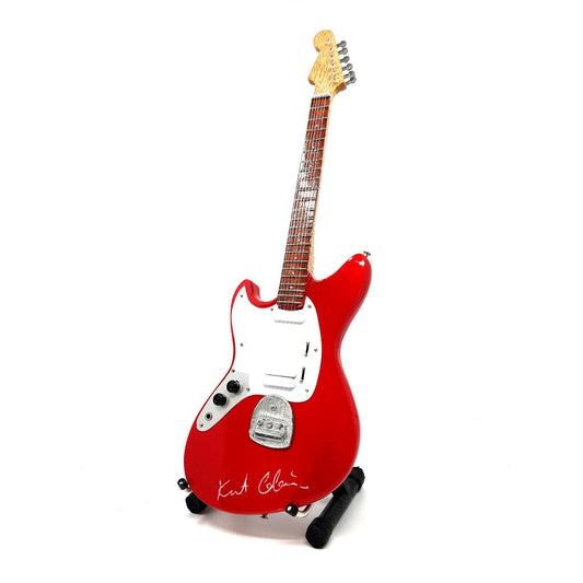Mini gitár - Kurt Cobain, Nirvana, 1:4 méretarány.