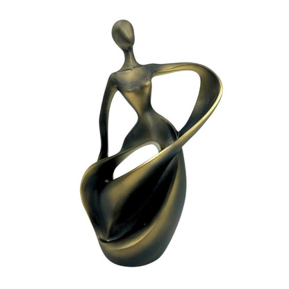 Modern dekoratív figura Táncos - Absztrakt 24cm - MODIANO