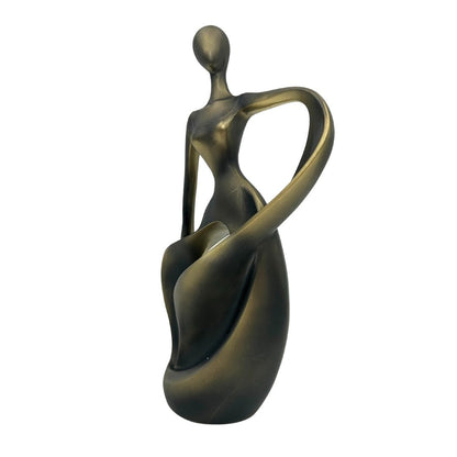 Modern dekoratív figura Táncos - Absztrakt 24cm - MODIANO