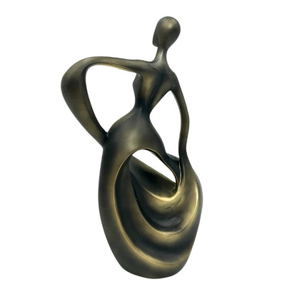 Modern dekoratív figura Táncos - Absztrakt 24cm - MODIANO