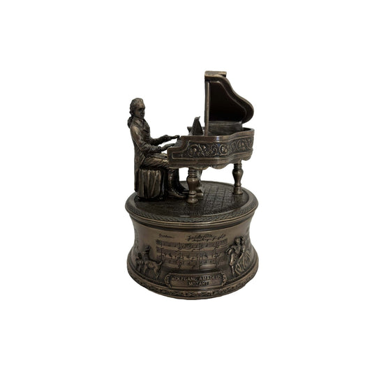 Mozart zenélő bronz bevonatú szobor - MODIANO