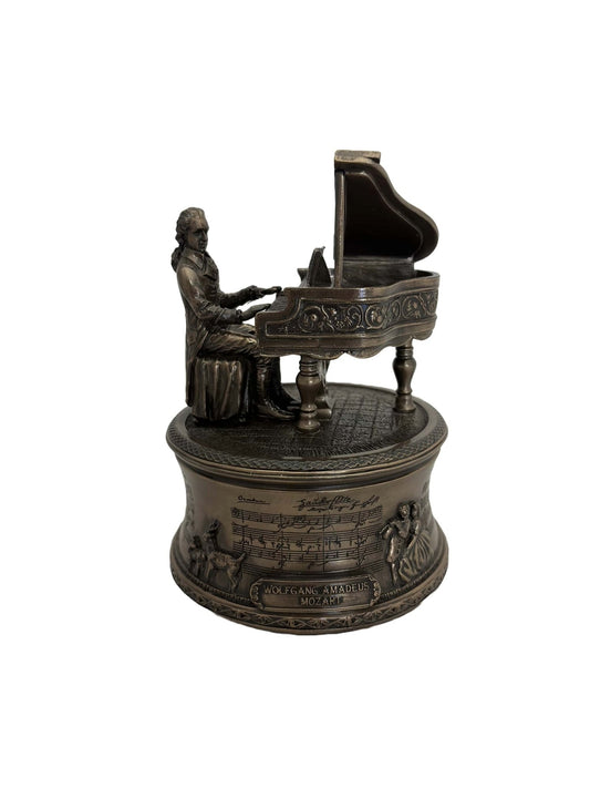 Mozart zenélő bronz bevonatú szobor - MODIANO