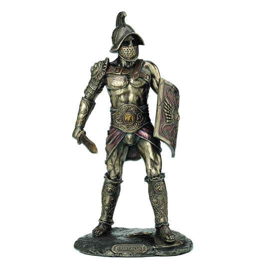 Murmillo gladiátor bronz bevonatú szobor - MODIANO