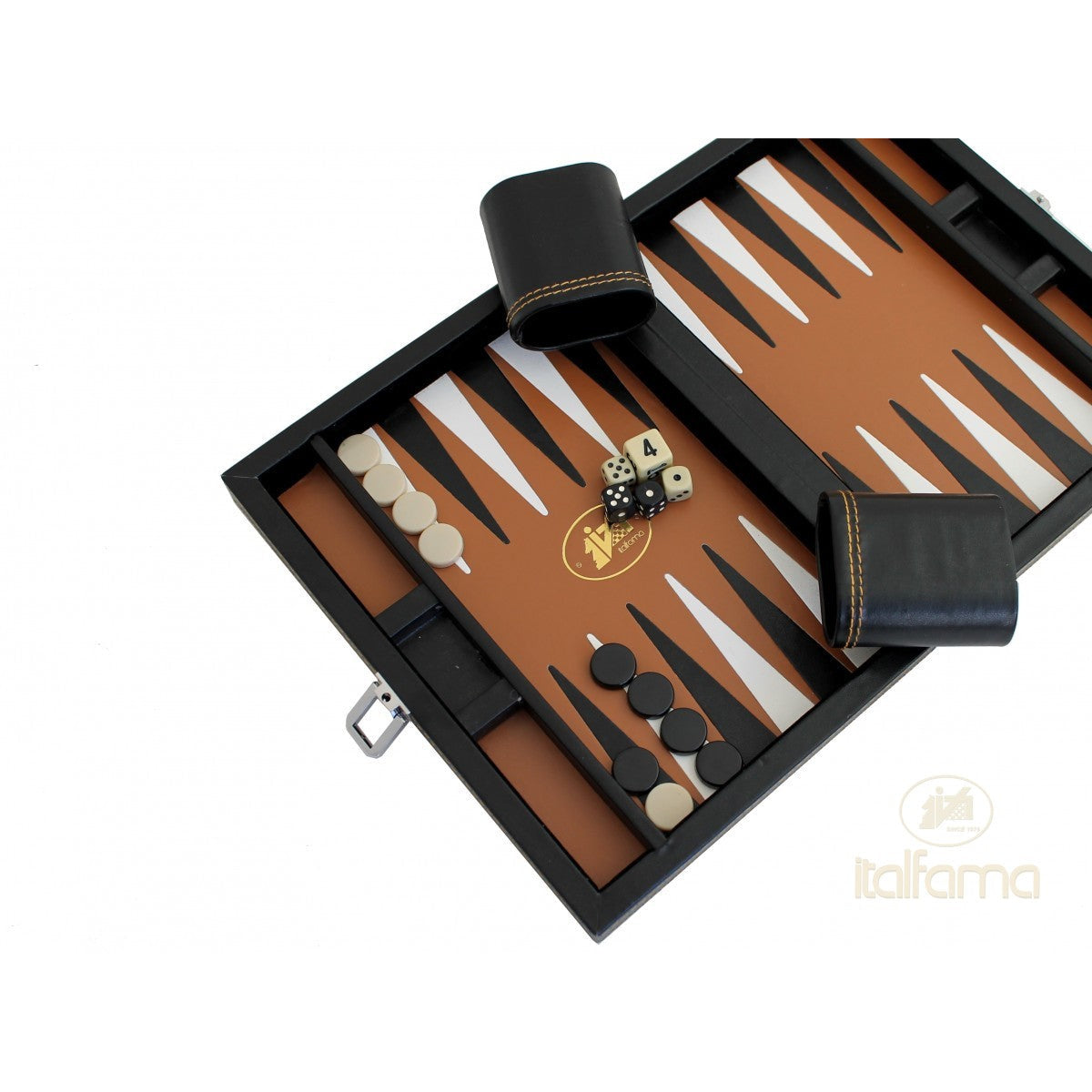 Összecsukható mágneses műbőr backgammon