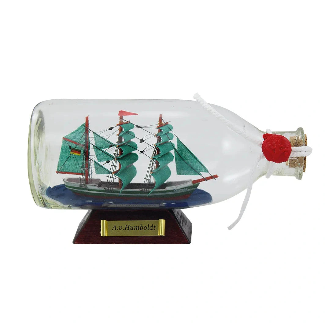 Palackhajó - A.v.humboldt, H: 16cm, m: 7,5cm, Ø: 6,5cm