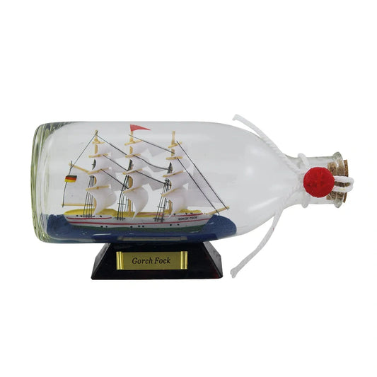 Palackhajó - Gorch Fock, H: 16cm, M: 7,5cm, Ø: 6,5cm