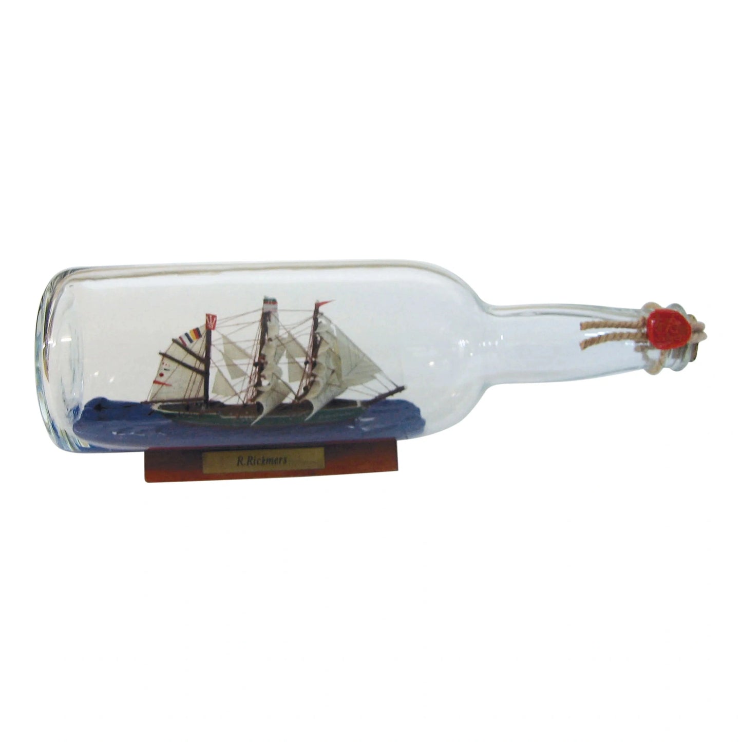 Palackhajó - Rickmer Rickmers, 0,7l., H: 29cm, M: 9,5cm, Ø: 8cm