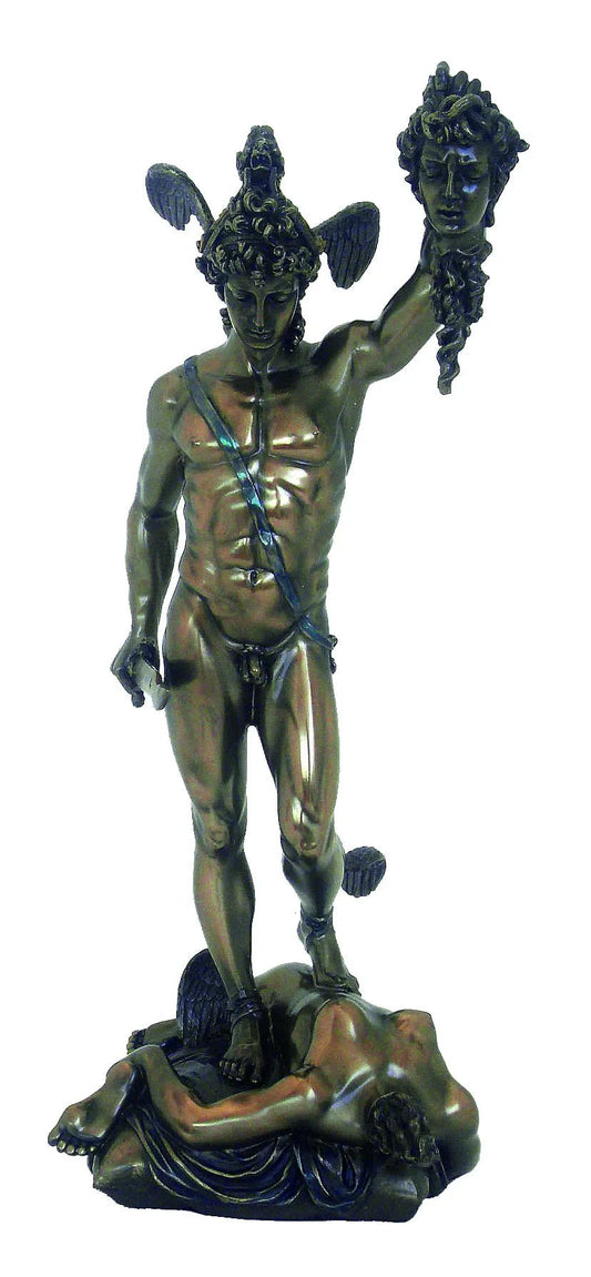 Perseus Medúza fejével, Benvenuto Cellini bronz bevonatú szobor - MODIANO