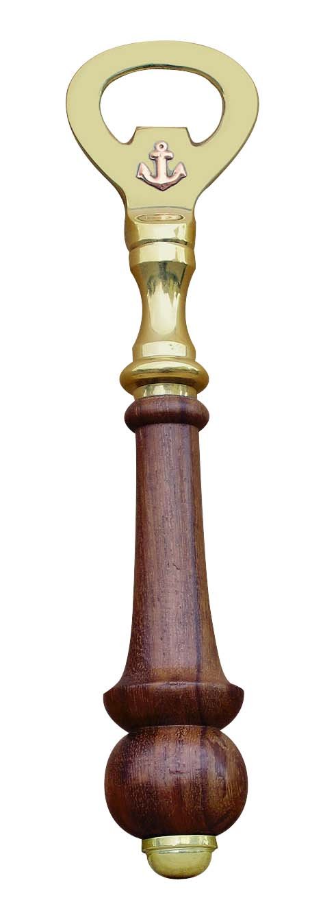 Sörnyitó, sárgaréz, fa fogantyúval, 18 cm - MODIANO