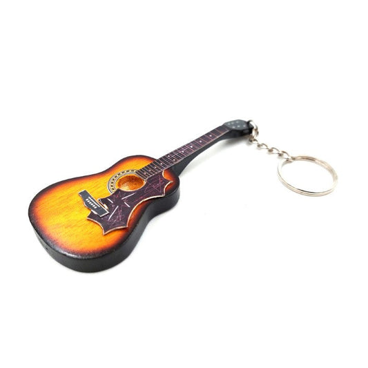 The Beatles stílusú klasszikus gitár kulcstartó