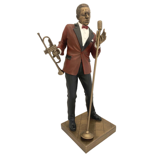 Trombitás jazz zenész bronz bevonatú szobor - MODIANO