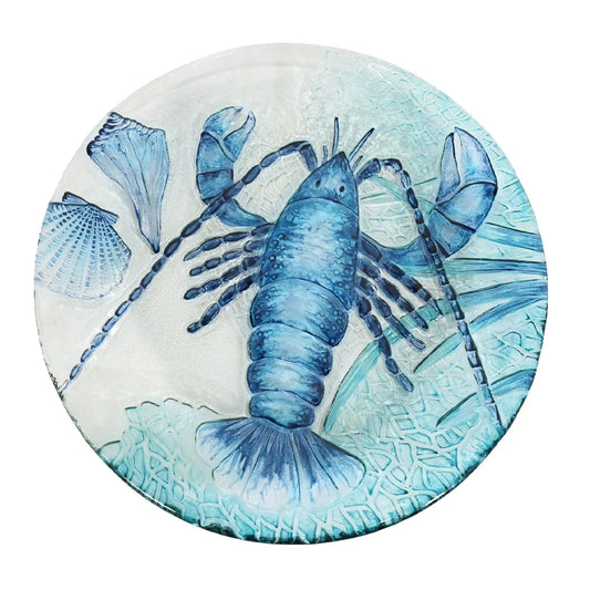 Üvegtányér - Homár, Ø: 30,5cm, M: 3cm