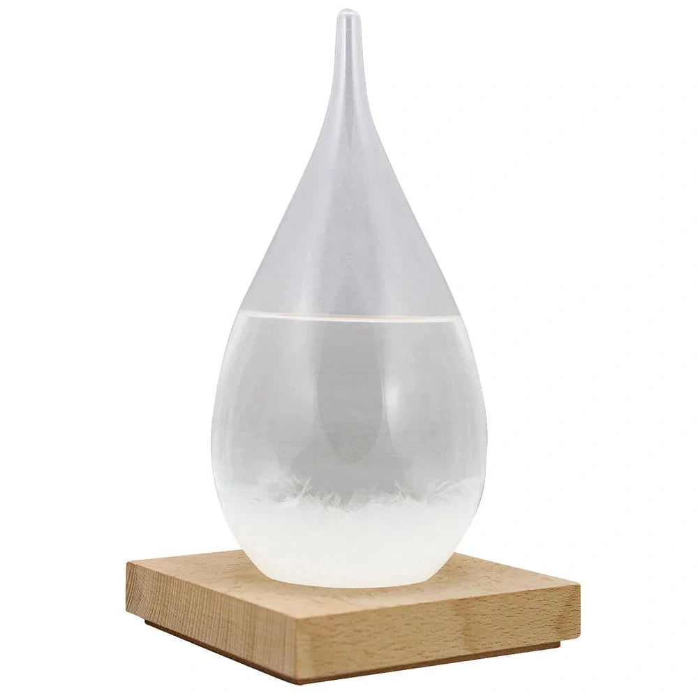 Viharüveg csepp alakban, fa talppal, M: 21cm, Ø: 9,5cm