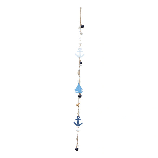 Zsinór - tengeri, fa/fém/polirezin, h: 120cm