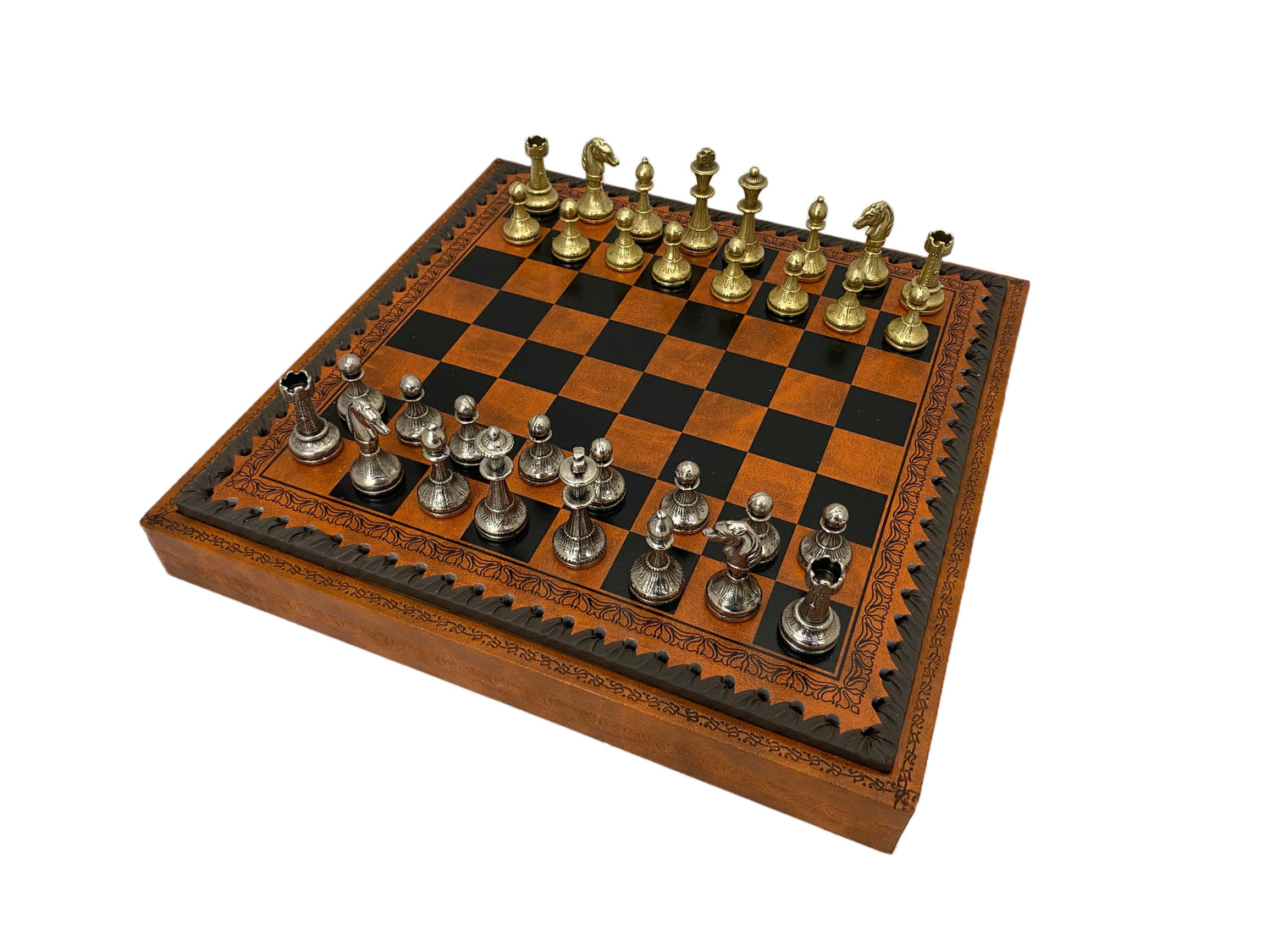 Italfama olasz magasított sakk barna