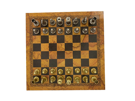 Italfama olasz sakk fém bábukkal