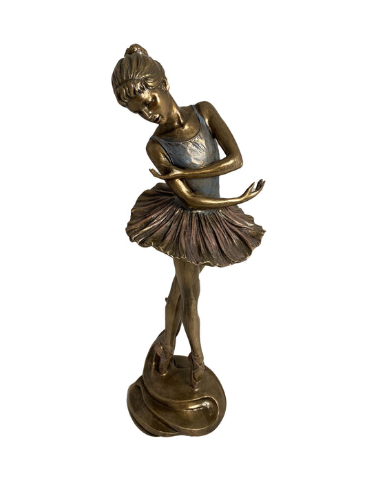 Balerina bronz bevonatú szobor