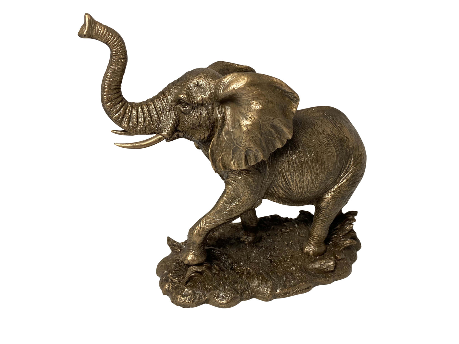 elefánt bronz bevonatú szobor