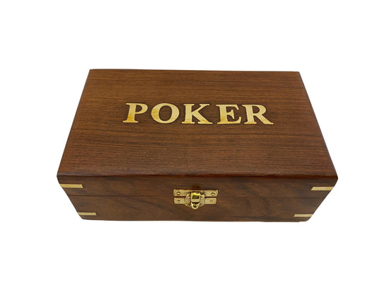Poker szett fa dobozban - MODIANO